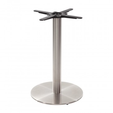      Dining Height Stainless Steel Table Base Round