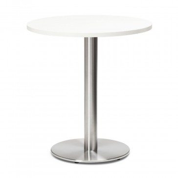   Stainless Steel Round Dining Table White