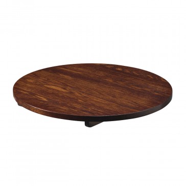    Solid Ash tabletops - Walnut Stained 700mm Round