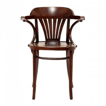             Fameg Bentwood Fanback Armchair Walnut