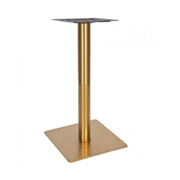   Vintage Brass Dining Height Table Base Square