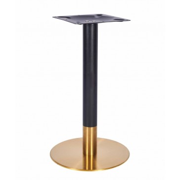   Vintage Brass And Black Dining Height Table Base 