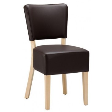   Alto FB Side Chair - Dark Brown / Light Beech