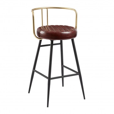    Cocktail Barstool Claret Red