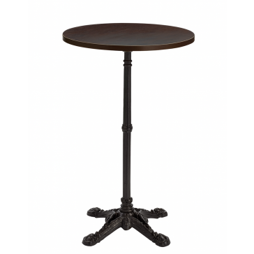       Bistro High Bar Table Dark Oak Round