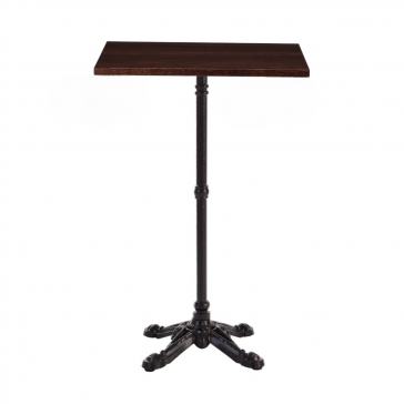       Bistro High Bar Table Dark Oak Square