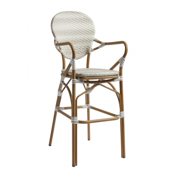     Aluminium Brittany Barstool Natural