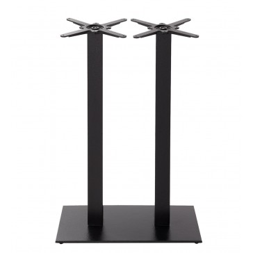        Cast Iron Slimline Poseur Height Table Base Twin