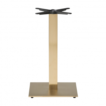    Champagne Gold Square Dining Height Table Base