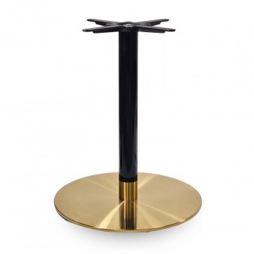 Cava Black & Gold Dining Height Table Base Round Large