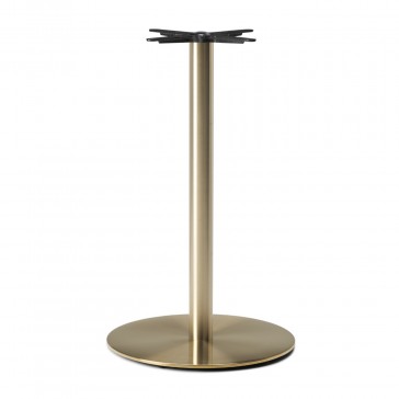    Champagne Gold Round Poseur Height Table Base Large