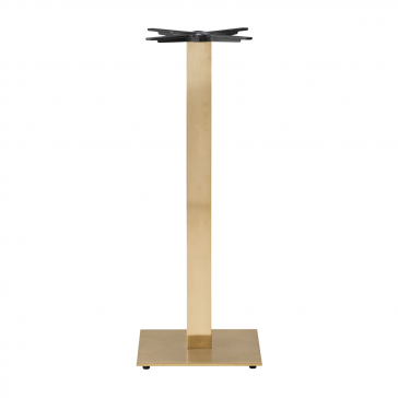    Champagne Gold Square Poseur Height Table Base 