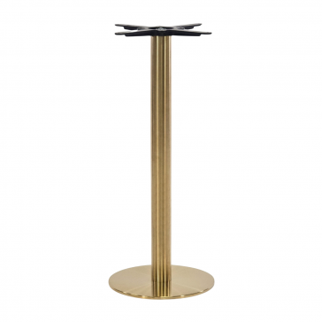    Champagne Gold Round Poseur Height Table Base 