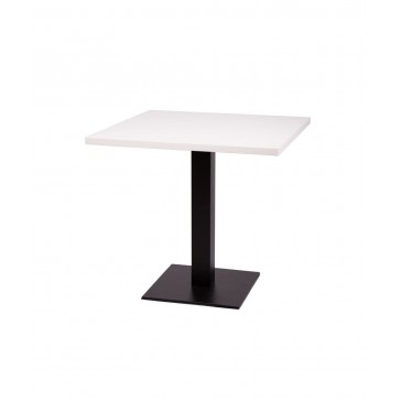  Flat Steel Square Coffee Table White