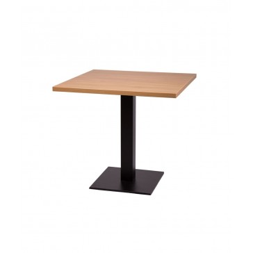  Flat Steel Square Coffee Table Oak