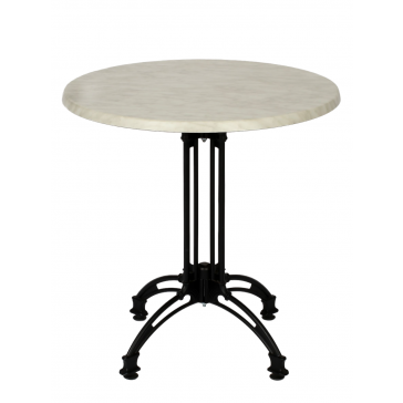     Continental 4 Leg Table Marble Round Werzalit Top