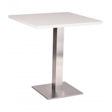   Stainless Steel Square Dining Table White