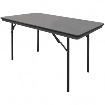 Bolero ABS Rectangular Folding Table Grey 4ft 