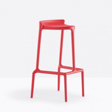    Pedrali Happy High Stool Red