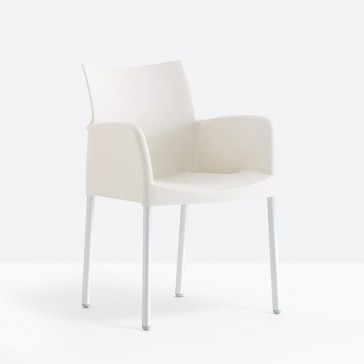               Pedrali Ice 850 Armchair White