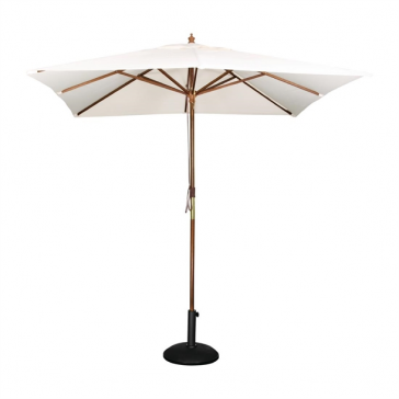 Bolero Square Pulley Parasol 2.5m Wide Cream