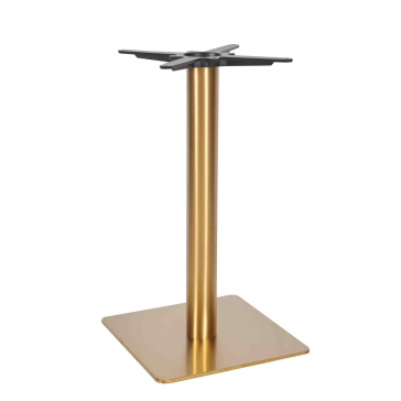      Vintage Brass Square Dining Height Table Base