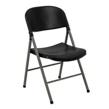      Bolero Foldaway Utility Chairs Black (Pack of 2)