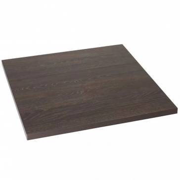  Lamidur Table Top Black Brown Oak 680mm Square