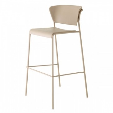      SCAB design Lisa Technopolymer Stool Dove Grey