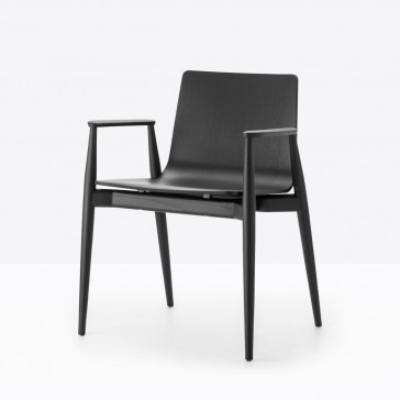             Pedrali Malmo Armchair 395 Black