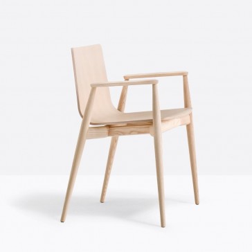             Pedrali Malmo Armchair 395 Natural Ash