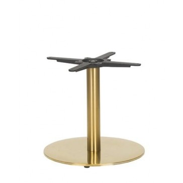    Brass Coffee Height Table Base Round
