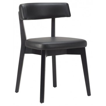             Nico Side Chair - Black / Black Frame