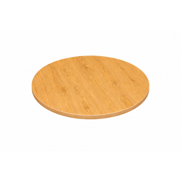       Laminate Table Top Oak 600mm Round