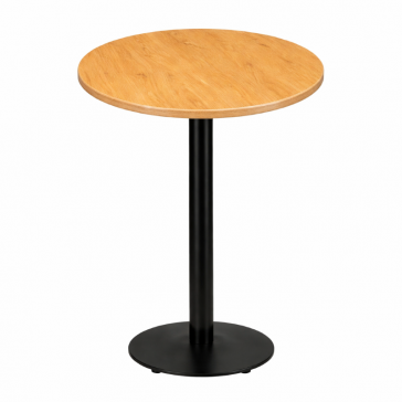                High Bar Table Oak Round