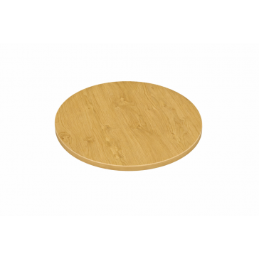      Laminate Table Top Oak 600mm Round