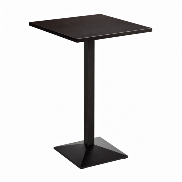     Pyramid High Bar Table Dark Oak Top Square