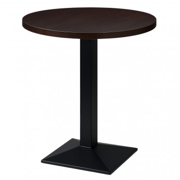   Pyramid High Bar Round Table Dark Oak Top