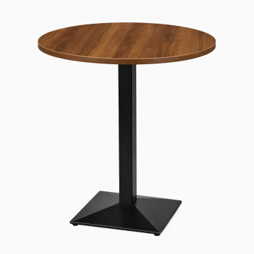     Pyramid High Bar Table Walnut Round