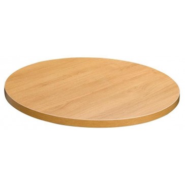       Laminate Table Top Oak 680mm Round