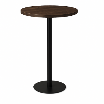         Cast Iron Slimline Poseur Table Wenge Round