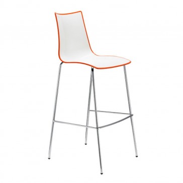   SCAB Design Zebra Bicolore Barstool 