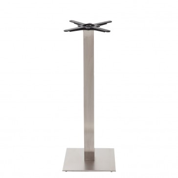 Stainless Steel Square  Poseur Height Table Base