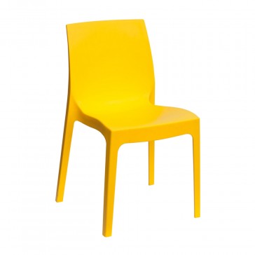    Polypropylene Strata Stacking Chair Yellow