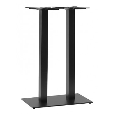        Cast Iron Slimline Poseur Height Table Base Twin