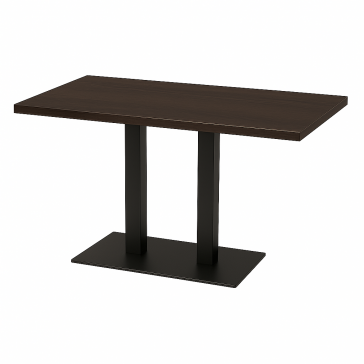           Black Twin Dining Table Dark Oak