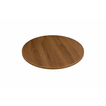        Laminate Table Top Walnut 600mm Round