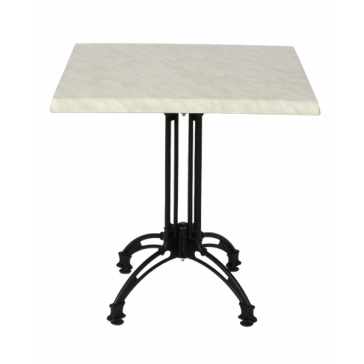     Continental 4 Leg Table Marble Square Werzalit Top
