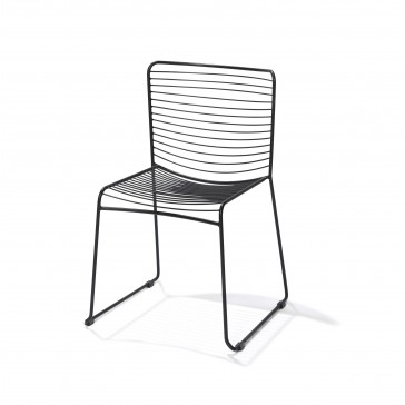 Wire Stackable Chair Black