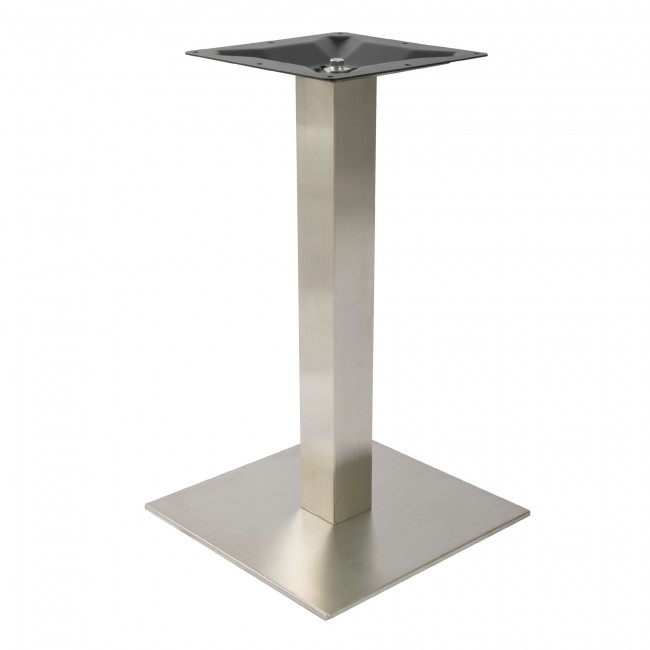 Stainless Steel Square Dining Table, Brushed Stainless Steel Dining Table Base